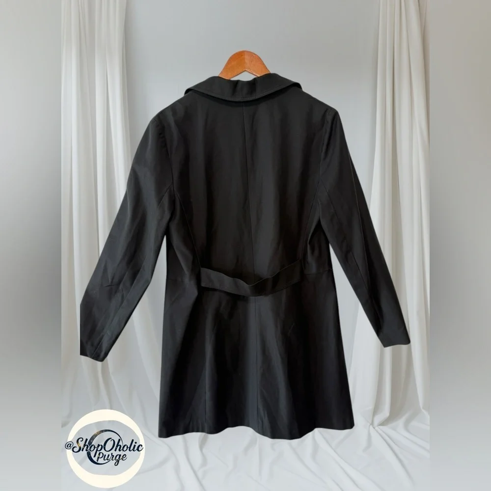 S & D Black blazer overcoat Coat Size M Blazer Jacket fitted tailored